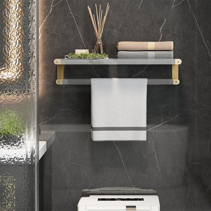 Luxury Gold Bathroom Set Towel Holder Shelf Accessories