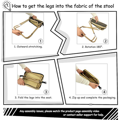Portable Folding Backpack Seat