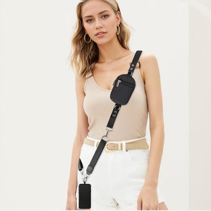 Detachable Phone Crossbody Strap with Card Holder