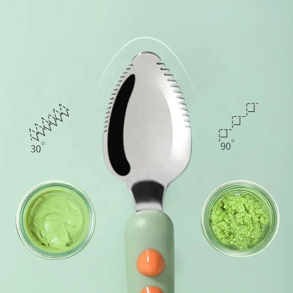 Baby Feeding Spoon with Soft Scraper