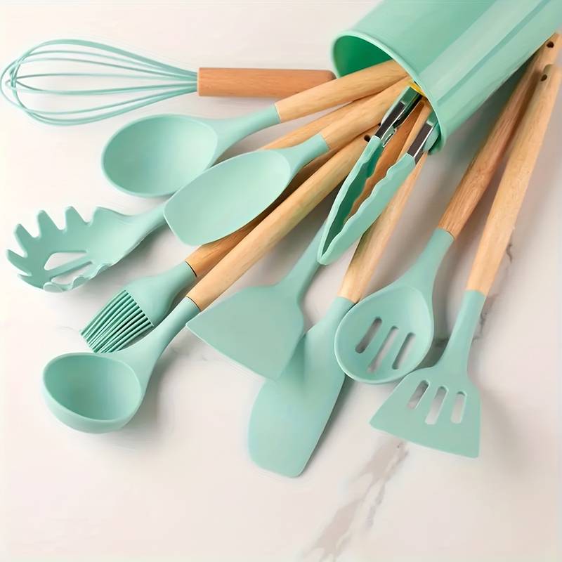 Durable Silicone Kitchen Utensil Set – Non Stick and Heatproof