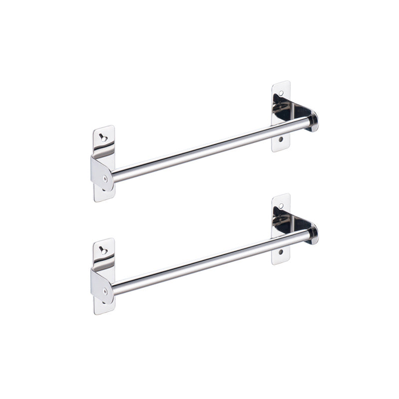 Silver 3-Piece Bathroom Accessory Set Modern Holder