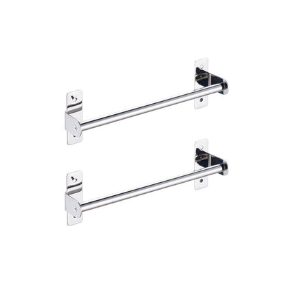 Silver 3-Piece Bathroom Accessory Set Modern Holder