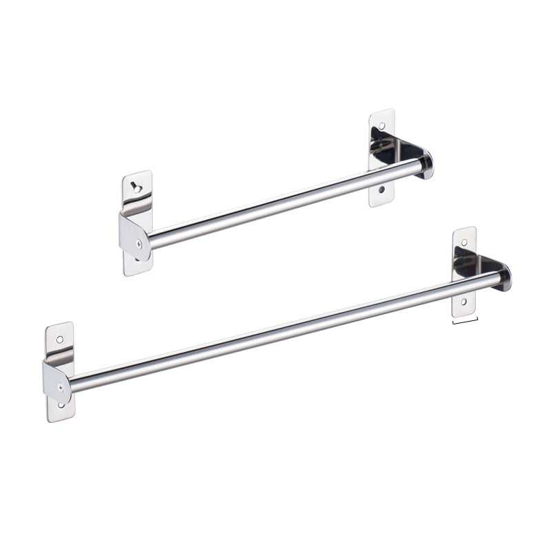 Silver 3-Piece Bathroom Accessory Set Modern Holder