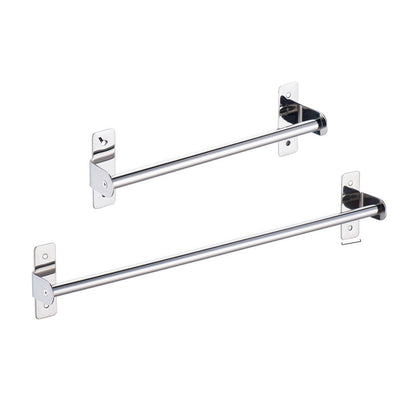 Silver 3-Piece Bathroom Accessory Set Modern Holder