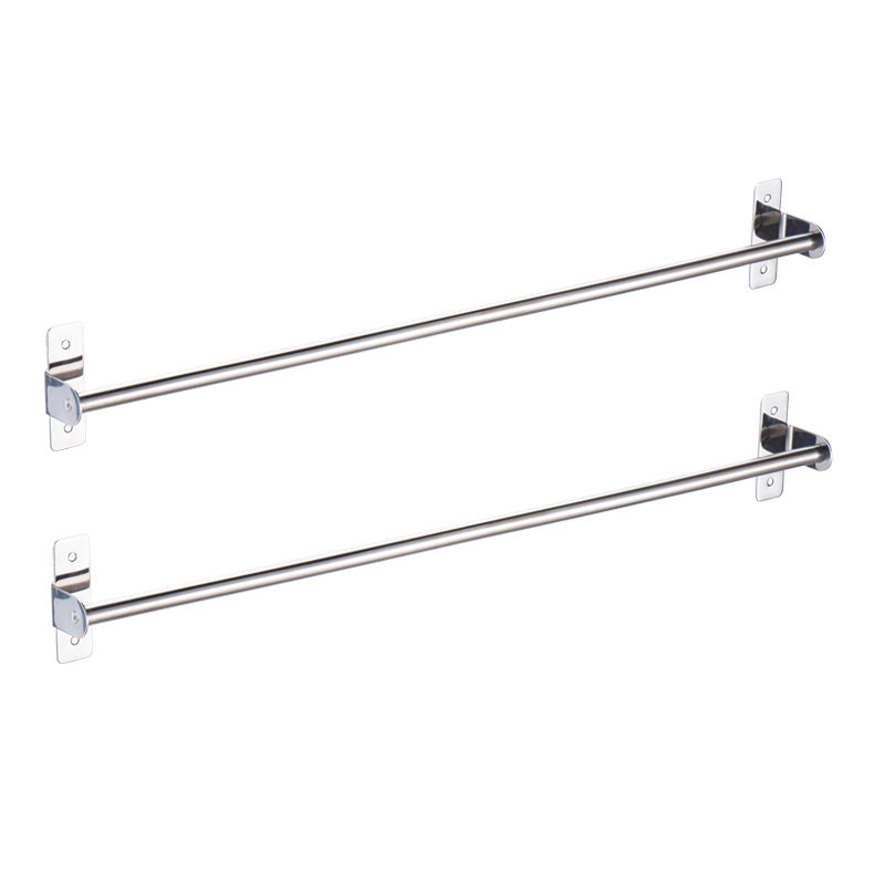 Silver 3-Piece Bathroom Accessory Set Modern Holder