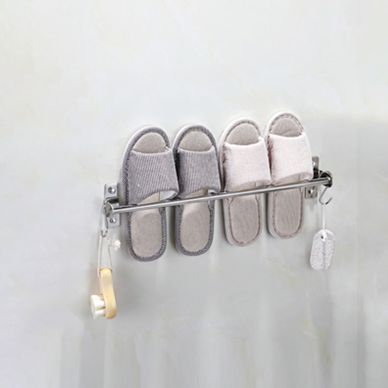 Silver 3-Piece Bathroom Accessory Set Modern Holder