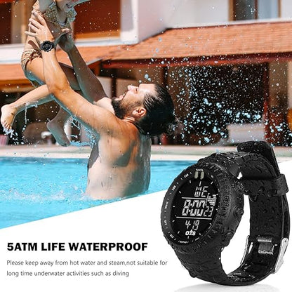 Rugged Waterproof Men's Digital LED Watch