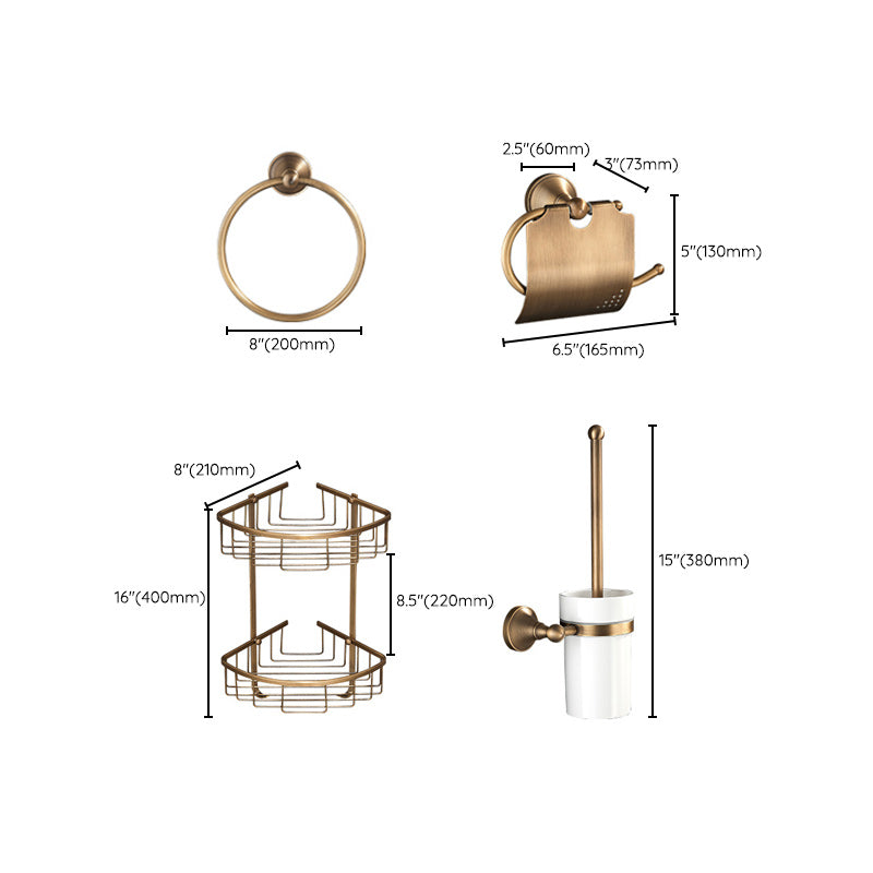 Classic Gold Bath Hardware Set