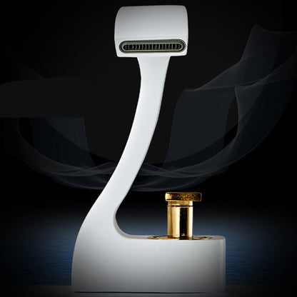 Contemporary Single Handle Bathroom Sink Faucet Brass Finish