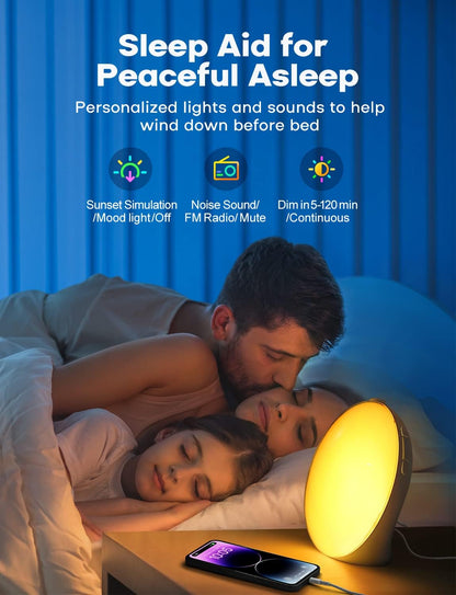 Morning Sunrise Simulation Alarm Clock