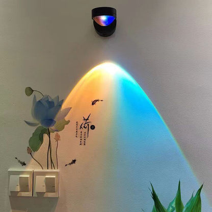 Plug-in Red Night Light Wall Lamp