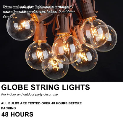 Garden Party String Lights with Globe Bulbs