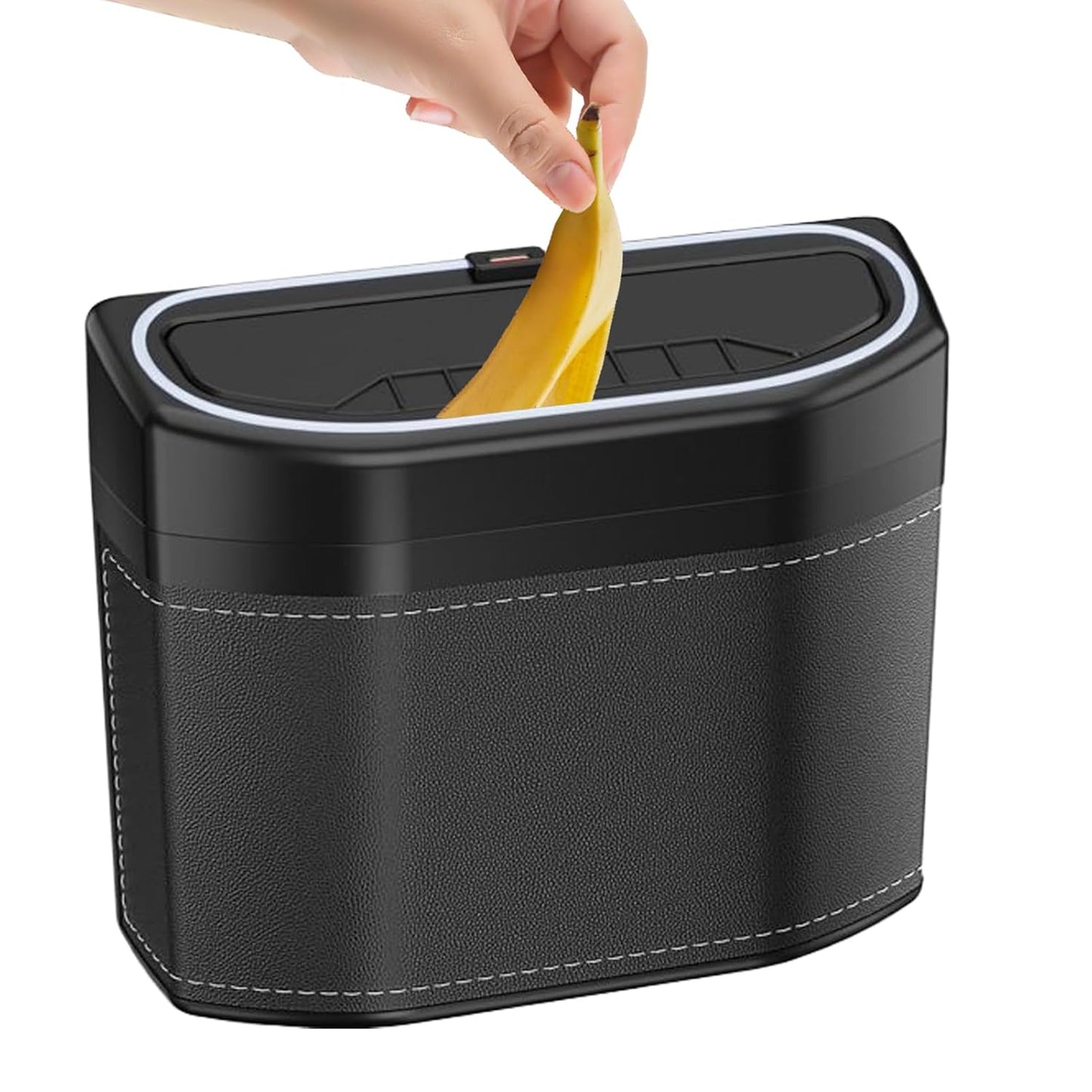 Odor-Proof Car Waste Bin with LED Light