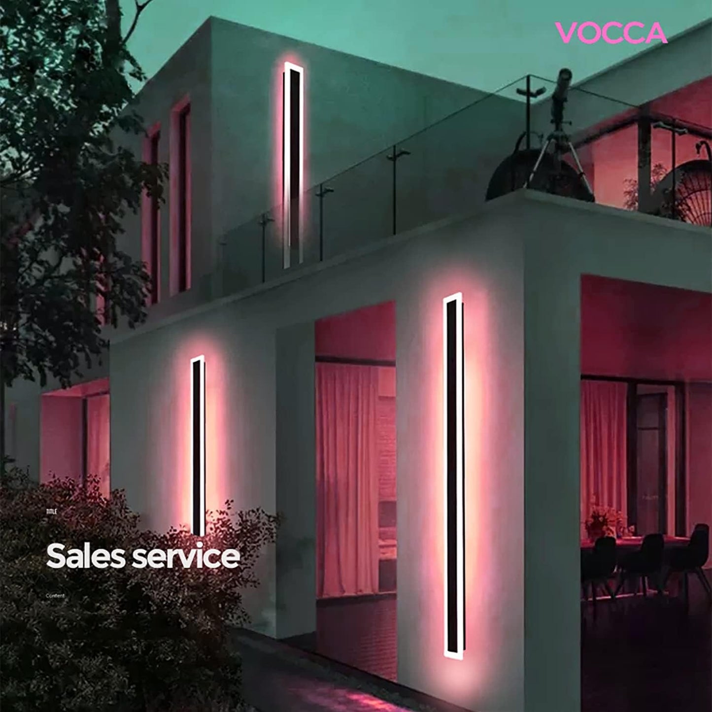 Adjustable Bright Outside LED Wall Light Strip