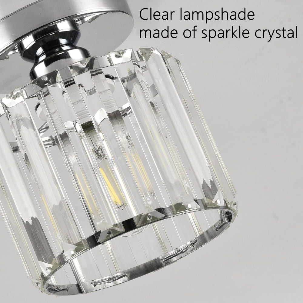 Luxury Glass Semi Flush Ceiling Light