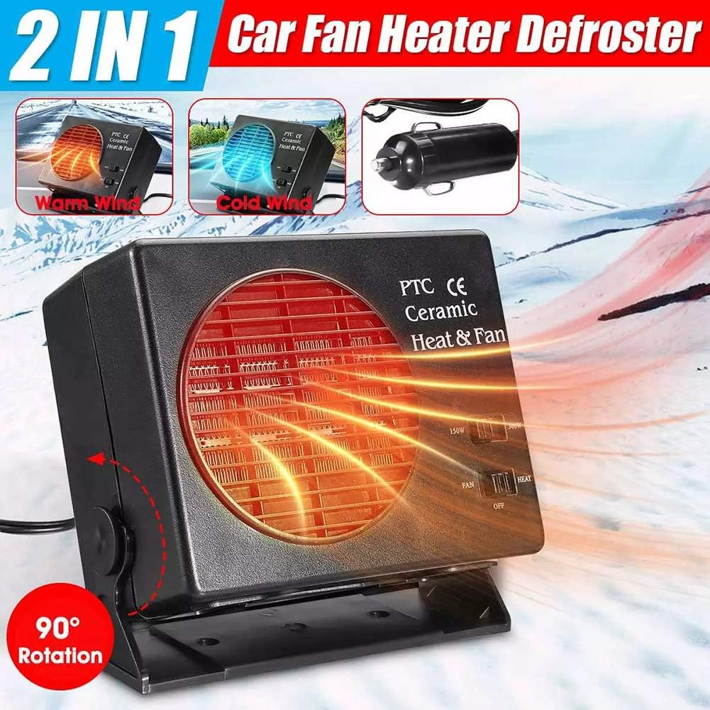 Compact Car Heating Fan 12V Defroster