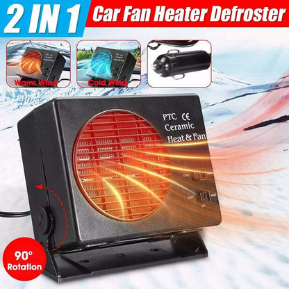 Compact Car Heating Fan 12V Defroster