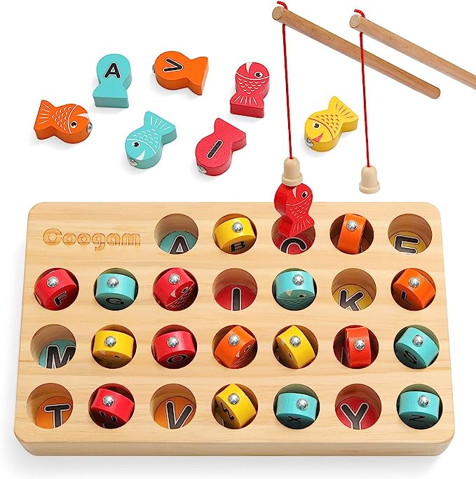 Fun Wooden Fishing Toy Set for Kids - Cofik