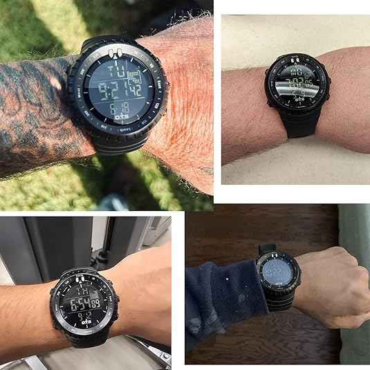 Rugged Waterproof Men's Digital LED Watch