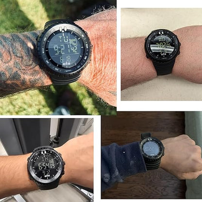 Rugged Waterproof Men's Digital LED Watch