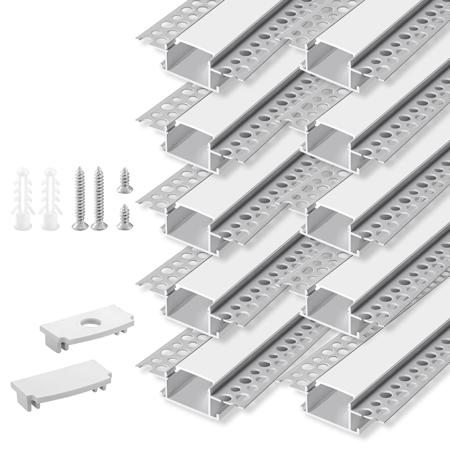 Bright White LED Strip Lighting Kit - 10 Piece Set - Cofik