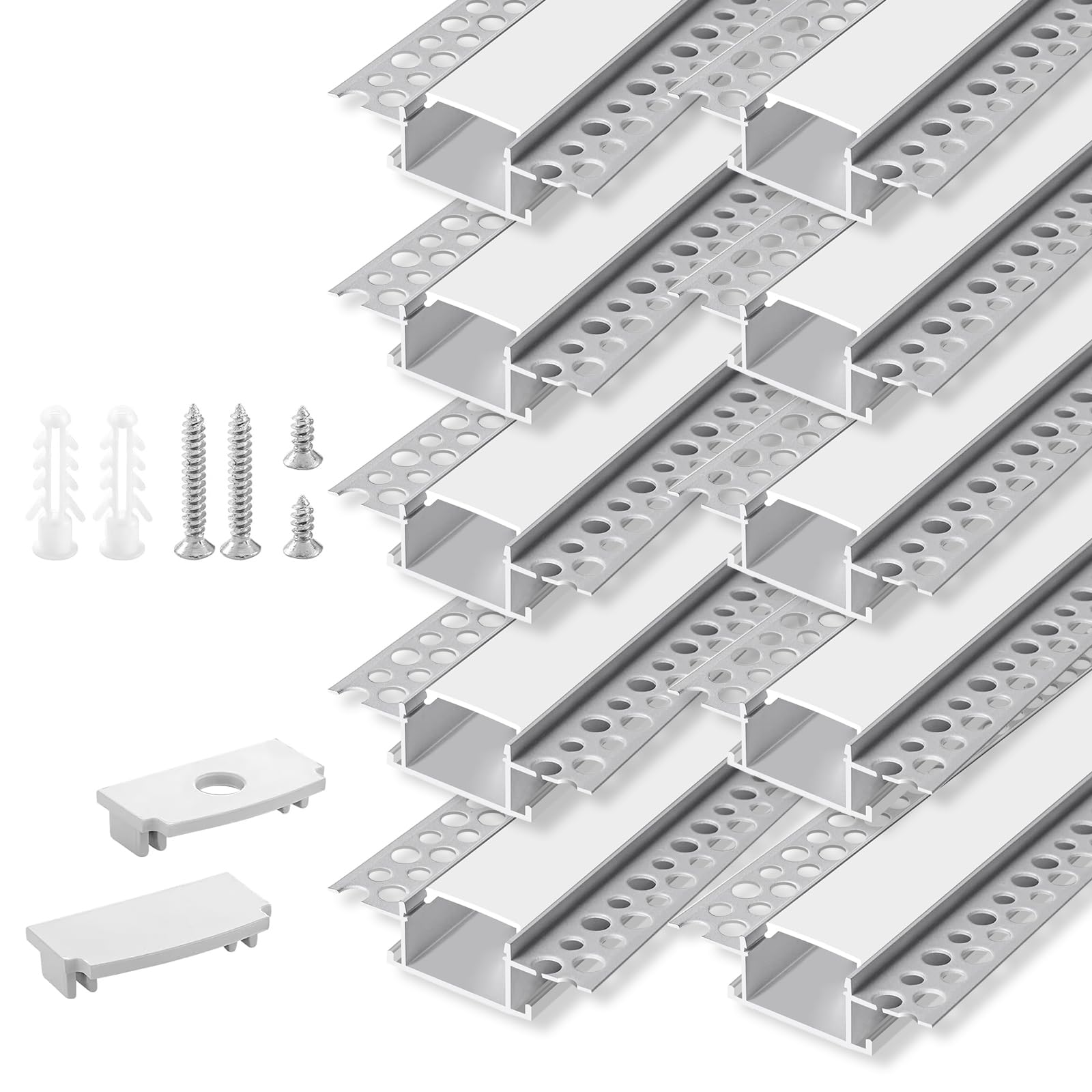 Bright White LED Strip Lighting Kit - 10 Piece Set - Cofik
