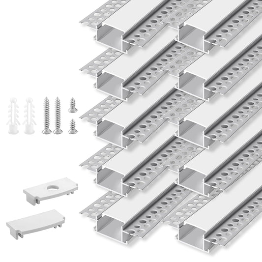 Bright White LED Strip Lighting Kit - 10 Piece Set - Cofik