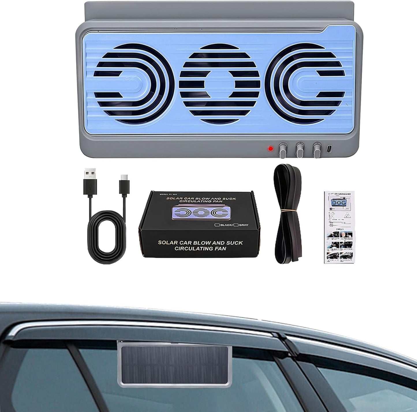 Portable Car Window Vent Cooler Fan - Cofik