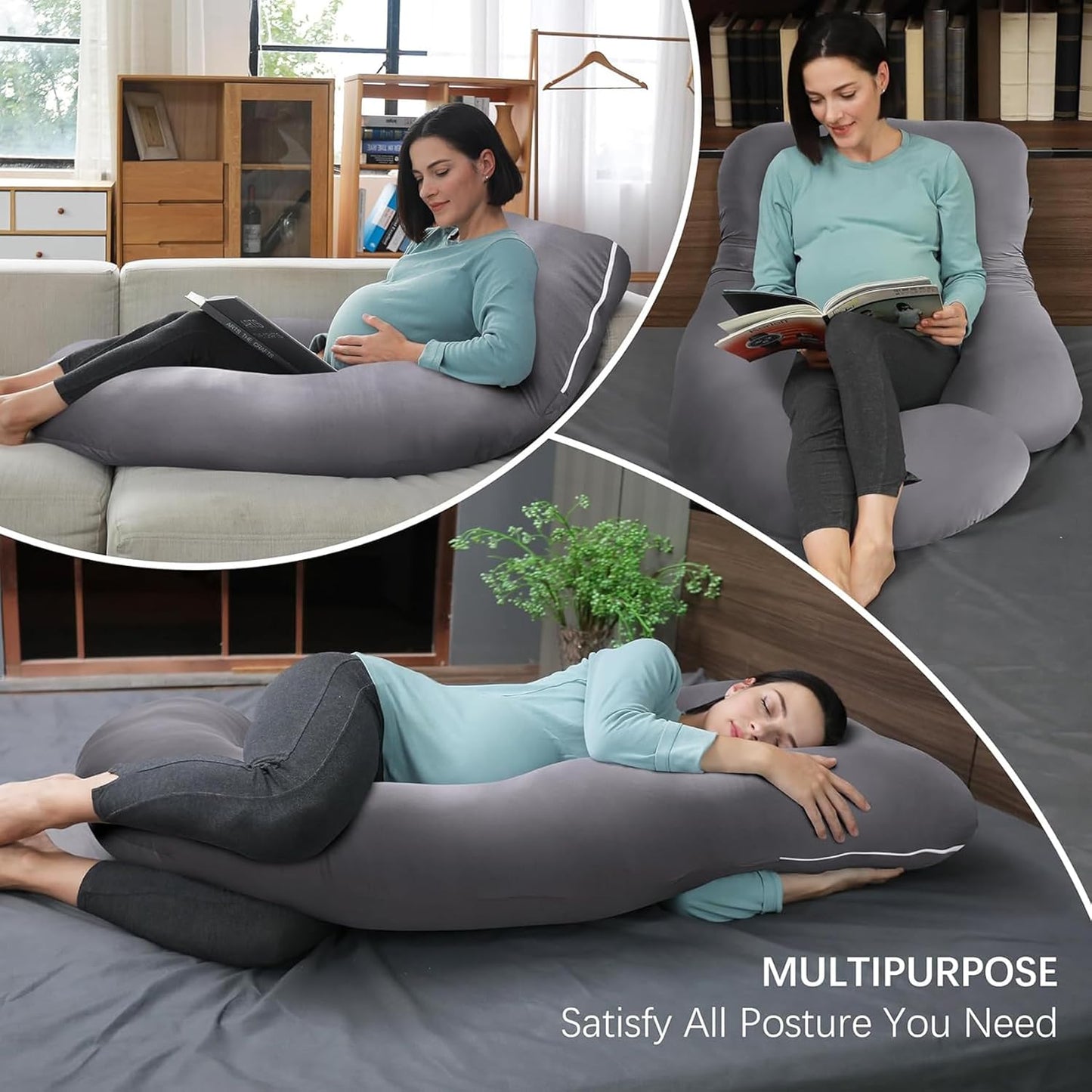 Comfortable Full Body Pregnancy Pillow for Side Sleepers