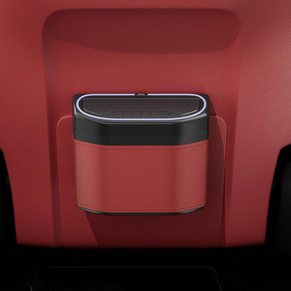 Odor-Proof Car Waste Bin with LED Light