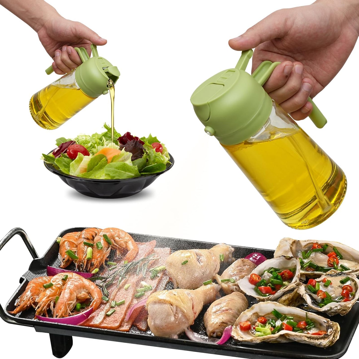 Easy Pour Dual Oil Spray Bottle