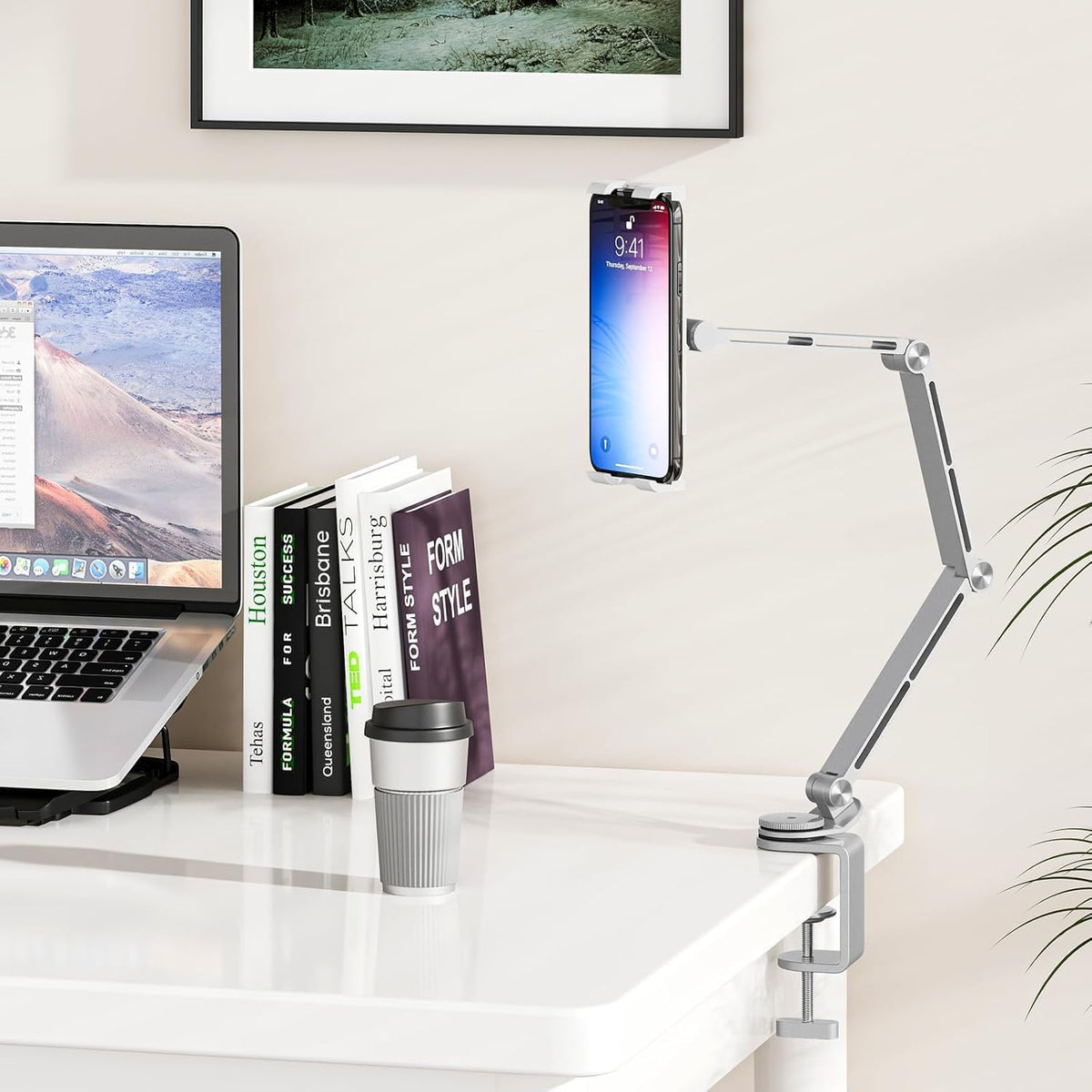 Portable Folding Tablet Stand with 360° Swivel