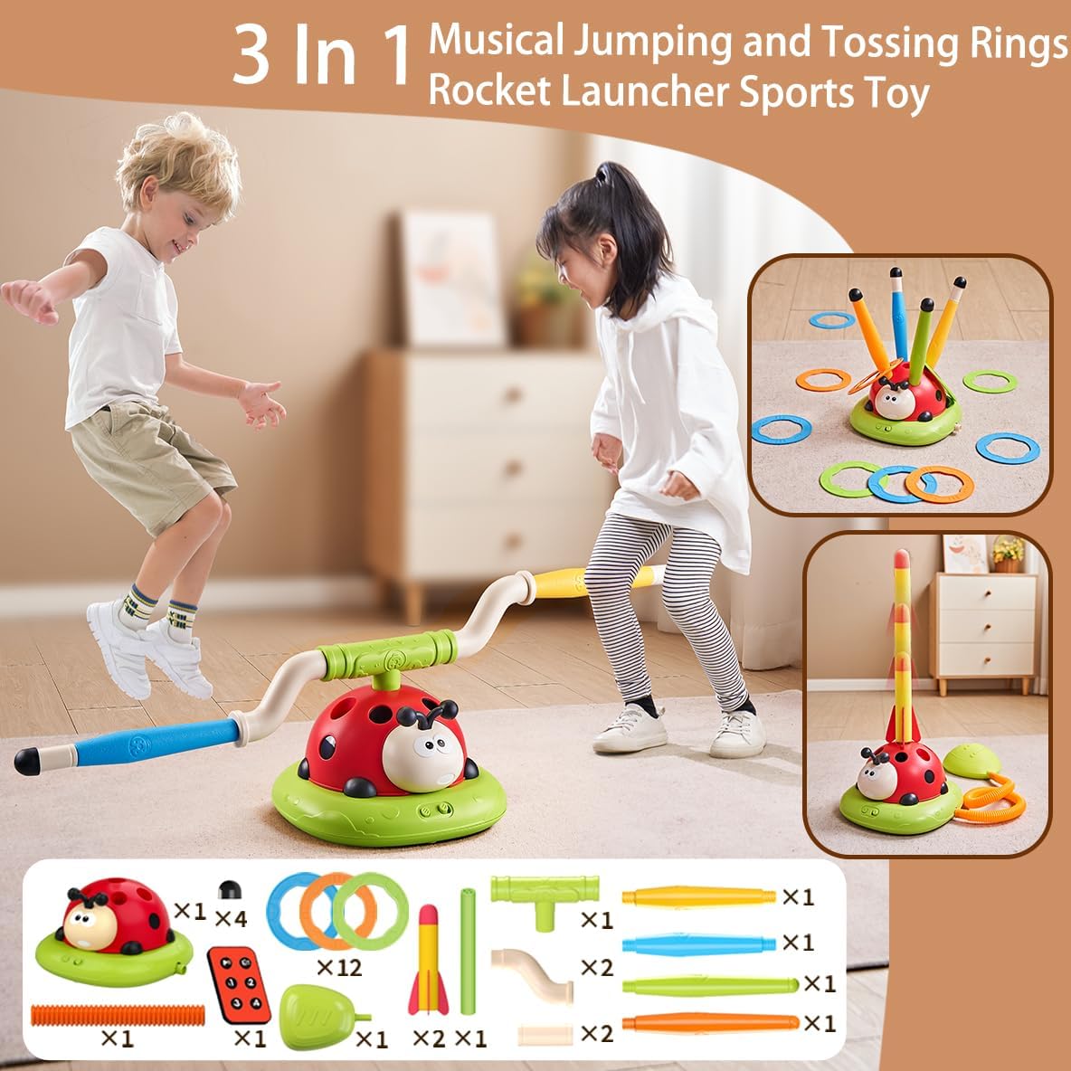 Fun 3-in-1 Ring Toss Game Set