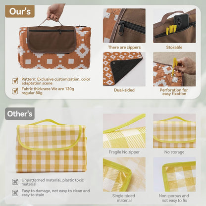 Big Waterproof Outdoor Blanket 200x200cm