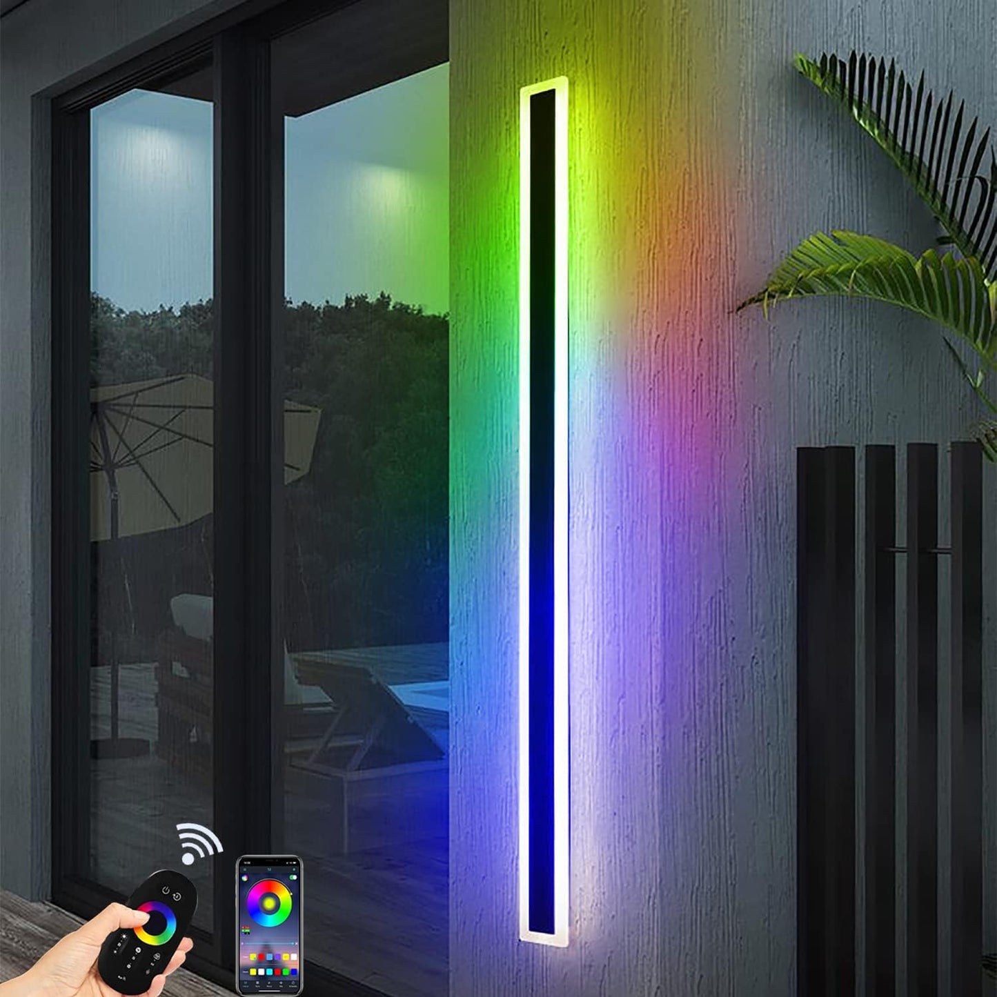 Adjustable Bright Outside LED Wall Light Strip