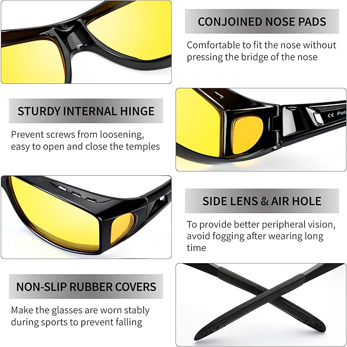 Polarized Night Vision Driving Glasses
