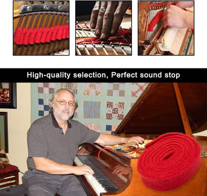 Deluxe 16-Piece Piano Tuner Tool Set with Case