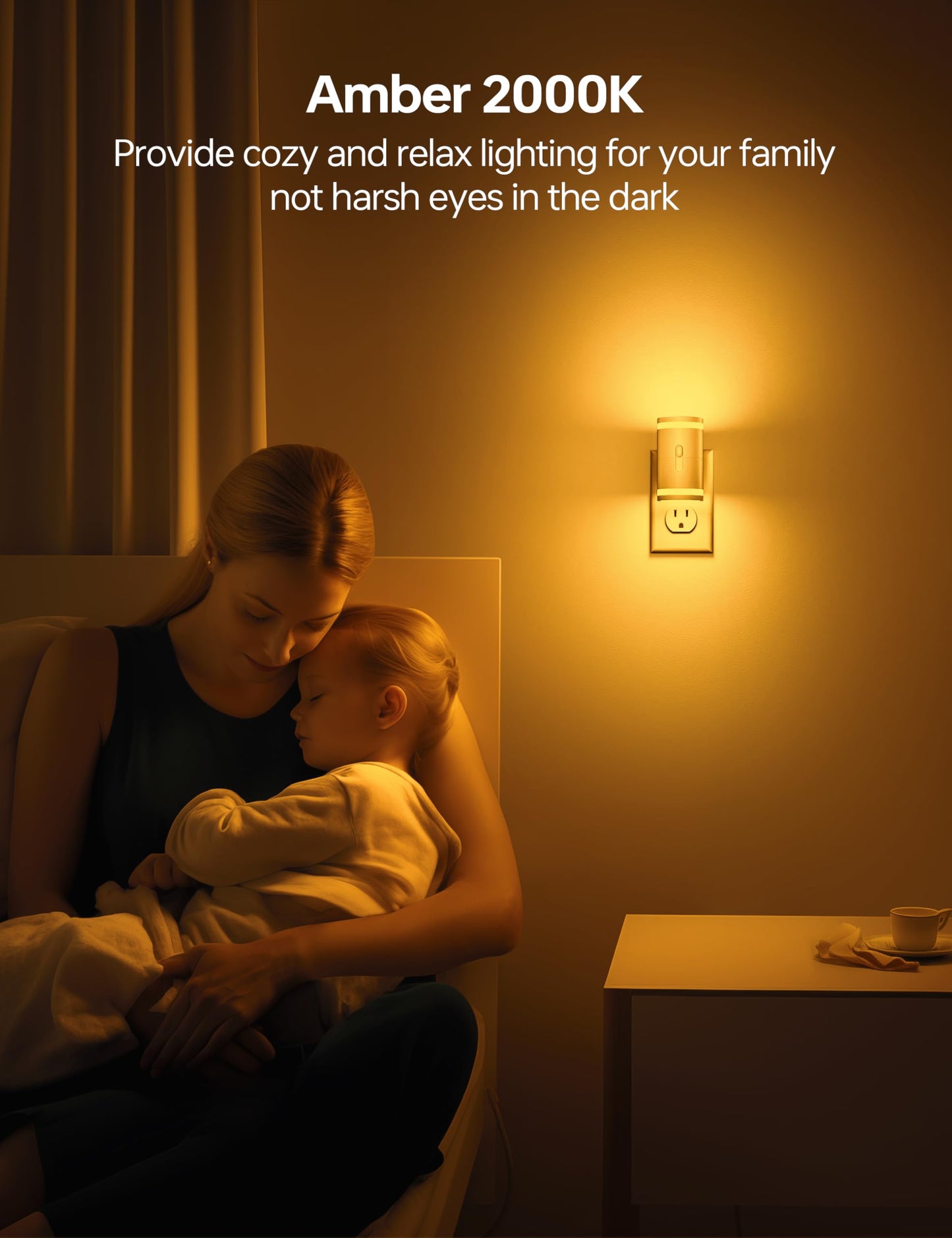 Automatic LED Plug-in Nightlights – 2 Pack
