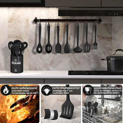 Non-Stick Silicone Cooking Utensil Set