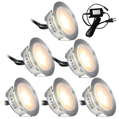 Outdoor Solar Deck Lights – Weatherproof – 6 Pack - Cofik