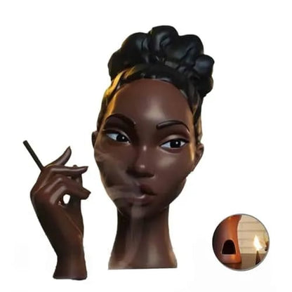 Unique Resin Incense Burner Statue with Smoke Effect
