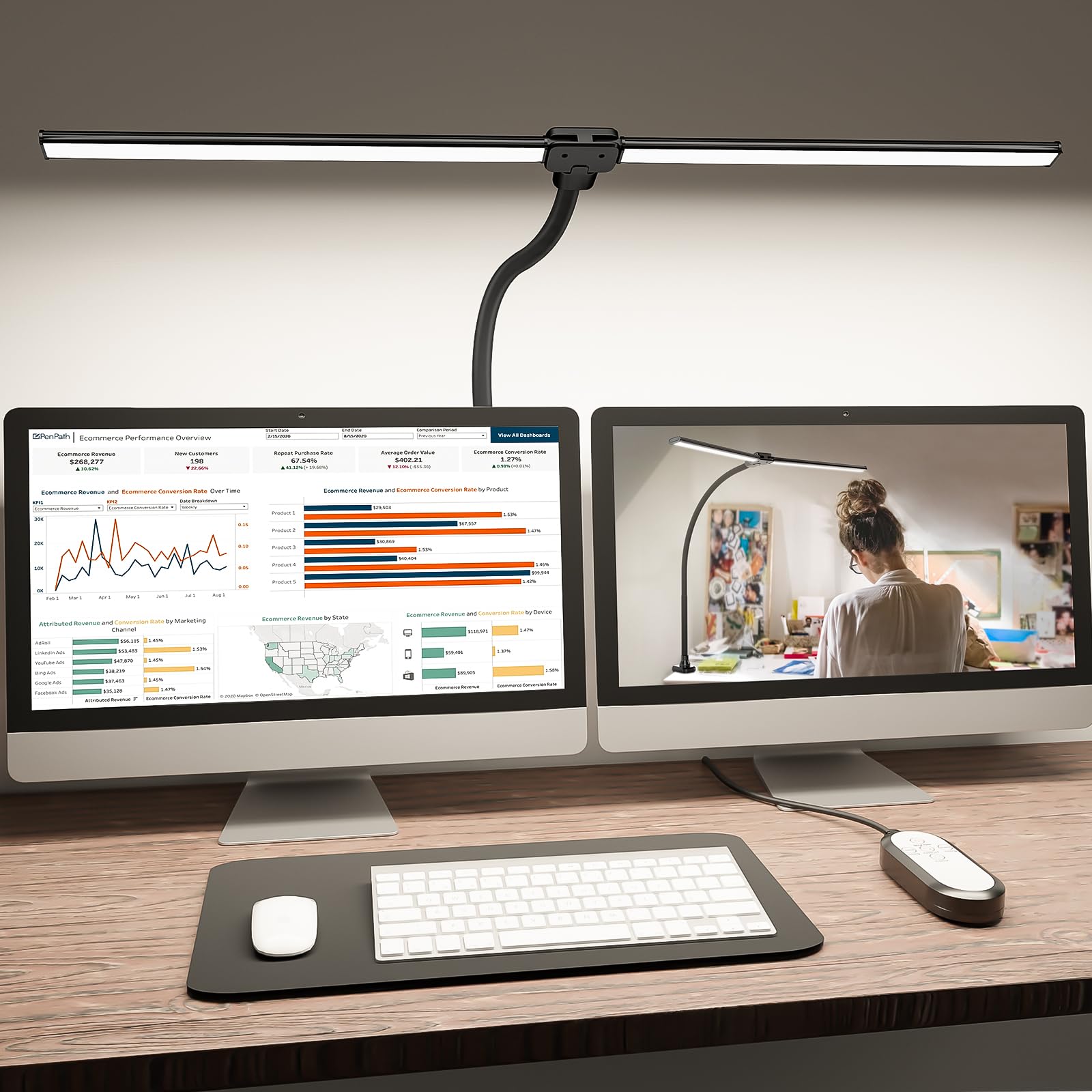 Flexible LED Table Lamp with Clip - Cofik