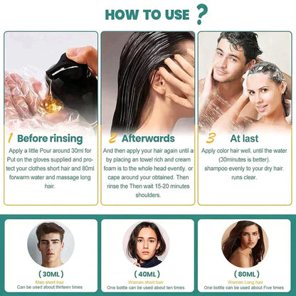 Natural Gentle Hair Dye Shampoo