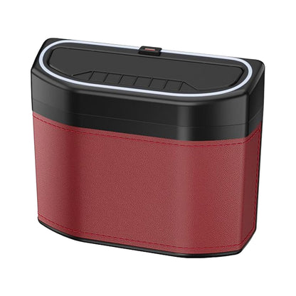 Odor-Proof Car Waste Bin with LED Light
