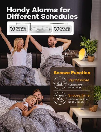 Morning Sunrise Simulation Alarm Clock