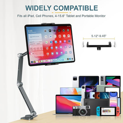 Portable Folding Tablet Stand with 360° Swivel