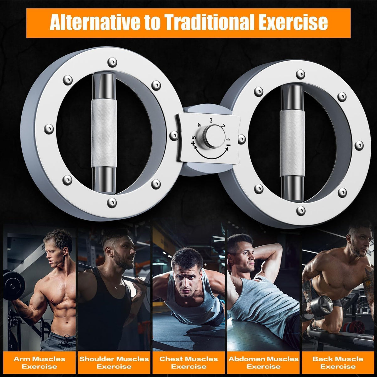 Compact Home Arm Trainer with 12LB Adjustable Resistance