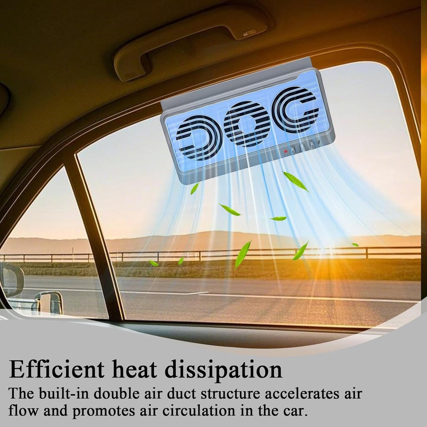 Portable Car Window Vent Cooler Fan