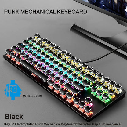 Pro Gamer Keyboard RGB LED Blue Mechanical Keys